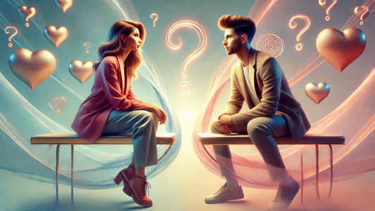 Couple unsure if they like each other do they like me back woman and man sitting wondering if they like each other