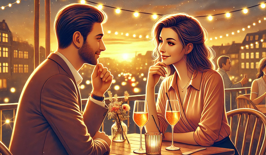 Second Date Test Should I Go on a Second Date Two People on a second date having cocktails